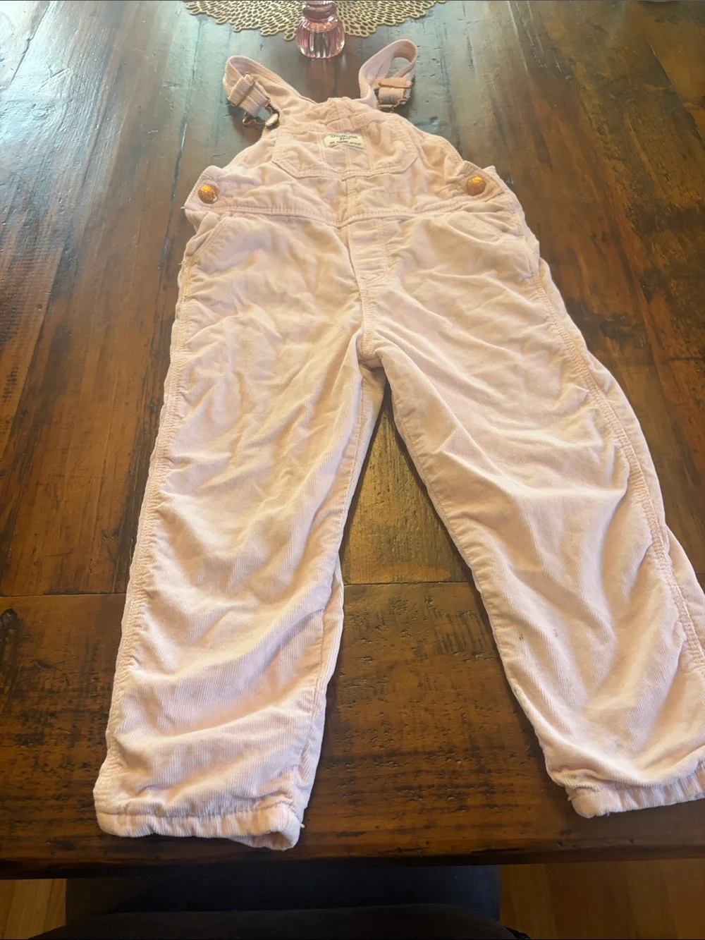 OshKosh B'gosh Light Pink Corduroy Girls' Overalls